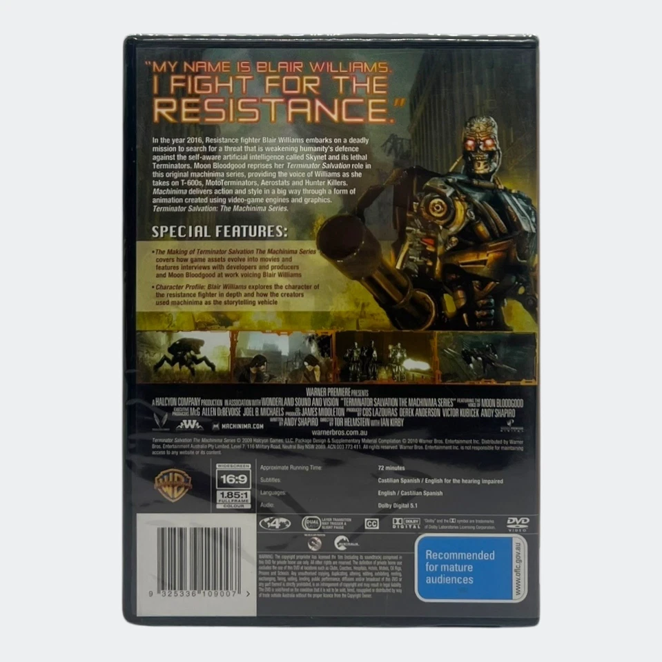 Terminator Salvation: The Machinima Series DVD - Region 4 PAL - Brand New Sealed - Image 2 of 4