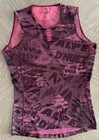 Rapha Graffiti Print Pro Team Base Layer - Sleeveless / Large / High-Vis Pink