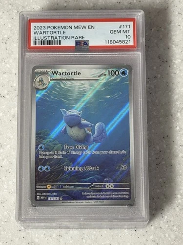 2023 Pokemon SV 151 Wartortle Illustration Rare #171/165 PSA 10 GEM MINT