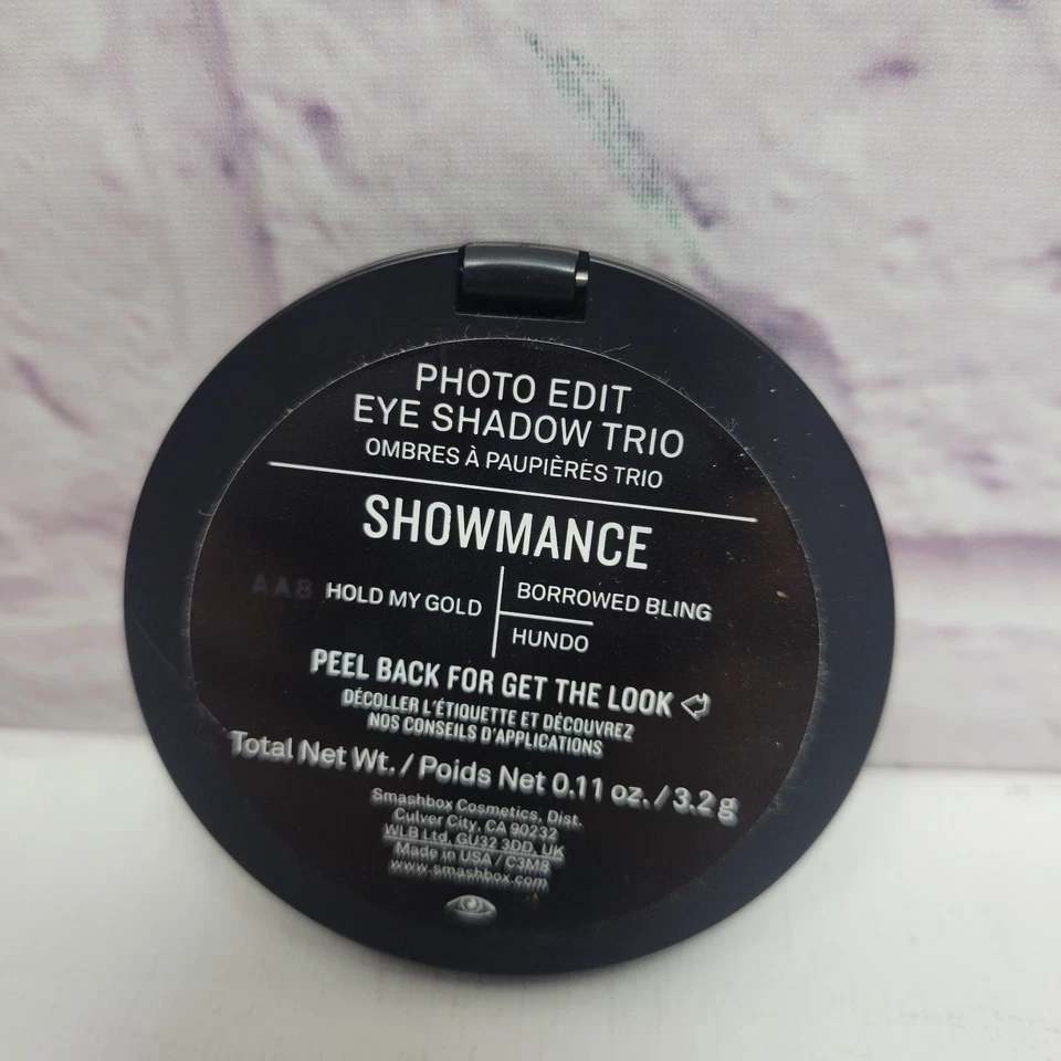 NEW No Box Smashbox Photo Edit Eye Shadow Trio SHOWMANCE - Image 2 of 4