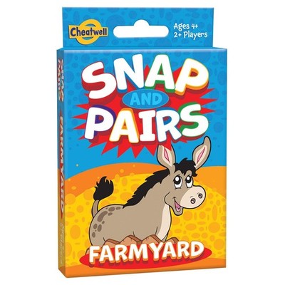 Cheatwell Snap & Pairs Farmyard Kartenspiel Kinder Memory Familie Spaß Geschenk