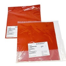 2 pcs Mc Master-Carr Silicone Sponge Sheet Orange FJ-58384330 Made in USA