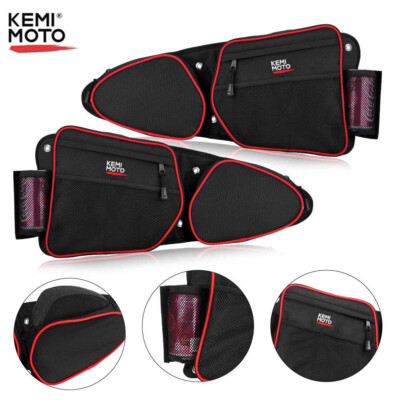 Front Side Door Storage Bag w/Knee Pad For Polaris RZR XP 4 1000 Turbo RZR 900