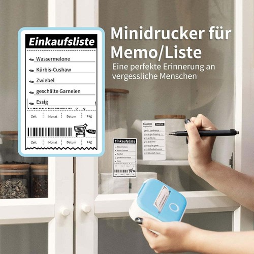 Phomemo T02 Mini Handy Drucker - Bluetooth für Smartphone - tragbarer Fotodrucke - Photo 4/7