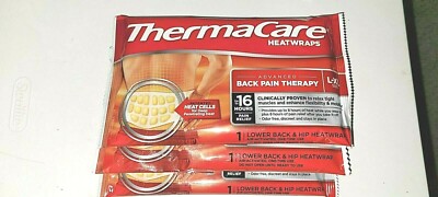 LOOK!! THERMACARE HEATWRAPS/Lower Back/Lot of 10!!(L-XL) EXP. 02-27 or later!!