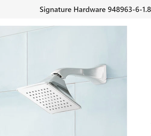 Signature Hardware 449199 Showerhead and Arm - Chrome - Picture 1 of 12