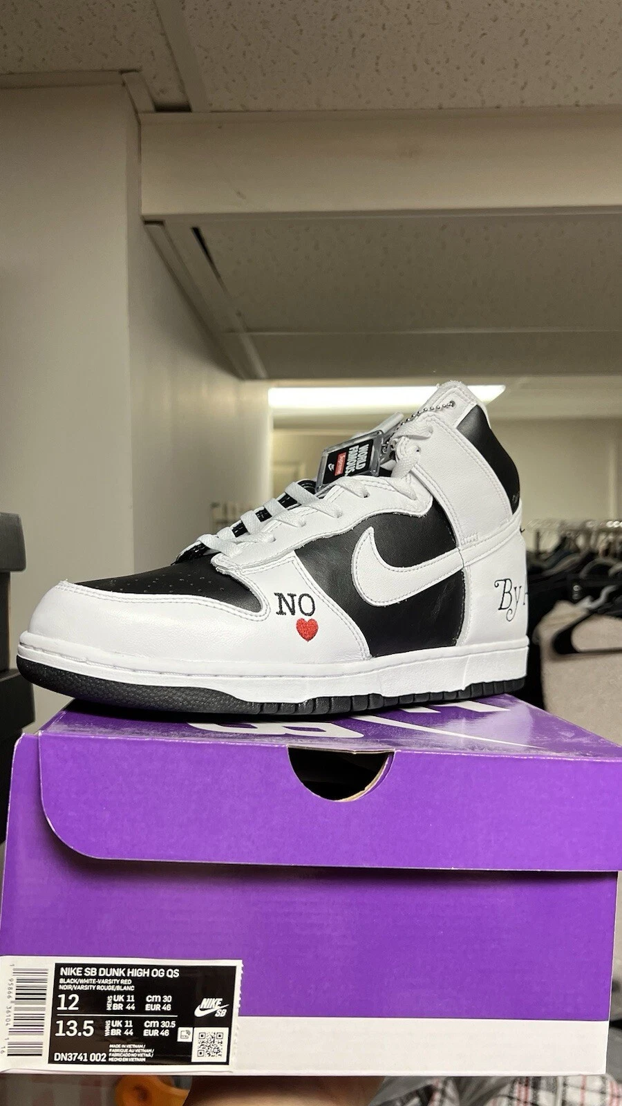 Taille 12   Nike Supreme x Dunk SB High By Any Means   Stormtrooper