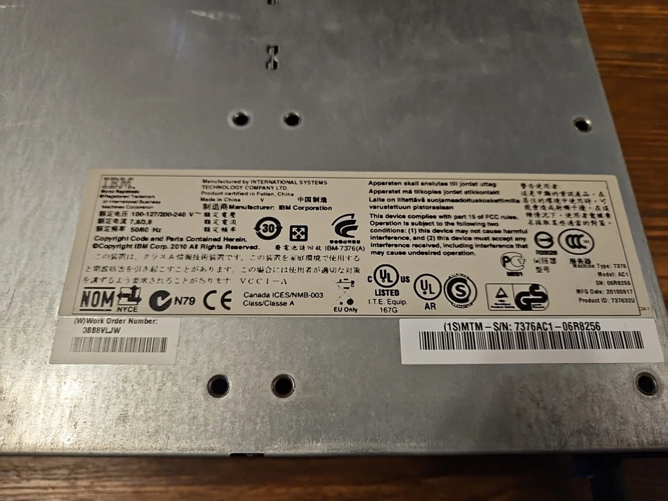IBM System X3620 M3 Server Dual Quad Core 2.267 Xeon E5507 48 GB 8 Bay No Trays - Image 4 of 4