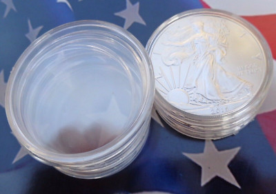 TEN - H40 Capsules for silver coins and rounds - fits American Silver Eagles