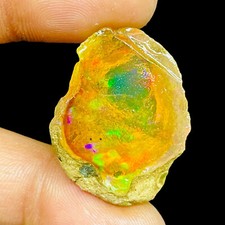 40.80 Cts Natural Opal Rough 30x23mm Huge Pendant Size Raw Ethiopian Gemstone