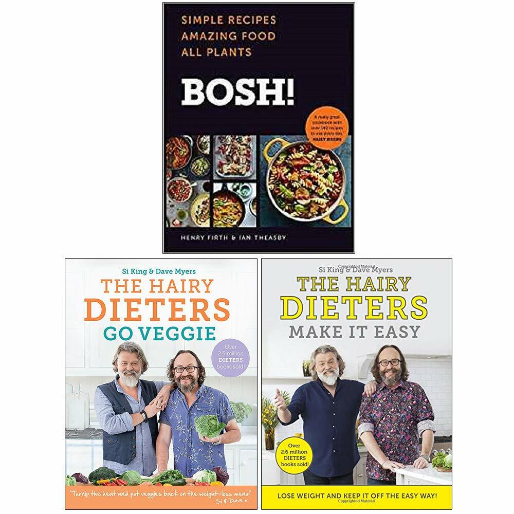 Ian Theasby Henry Firth & Hairy Bikeres Unisex Bosh Simple Recipes, The Hairy Dieters Go Veggie 3 Books Collection Set - Non Fiction - Mixed Format - Image 3