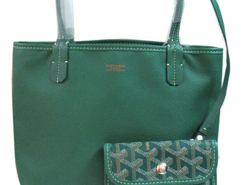 GOYARD Ange Mini Green Tote Bag Tasche Grün Original Neu
