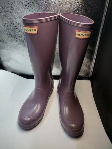 Hunter Boots Kids girls size 6 purple 