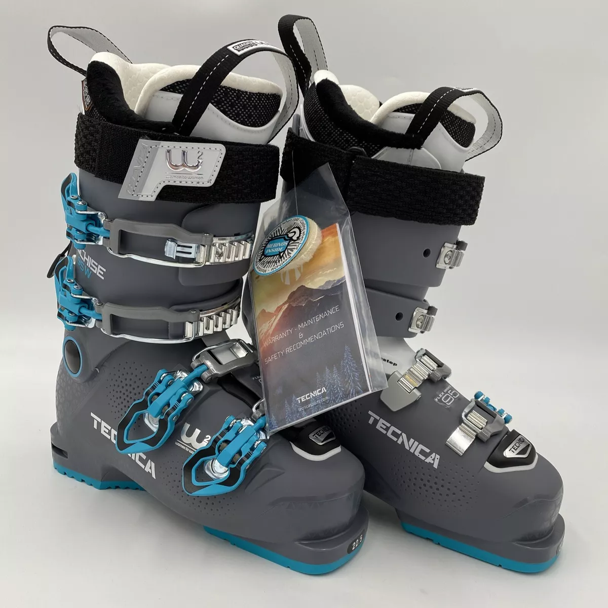 2019 20 Tecnica Cochise 95 W Womens Grey Ski Boots 22.5 Grey Teal