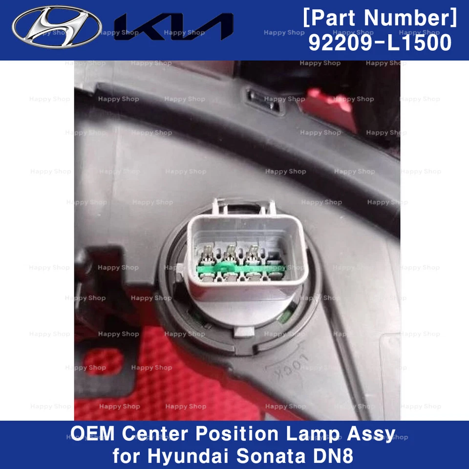 Conjunto de lámpara de posición central genuina 92209L1500 barra de luz para Hyundai Sonata DN8 Foto 3 de 3