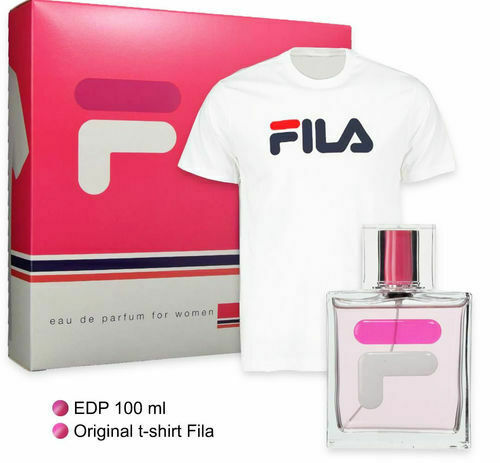 Profumo Donna FILA Eau de Parfum 100ml + Maglia T Shirt M + Campioncini Regalo