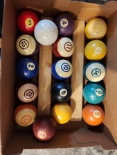 Vintage Billiards Pool Balls