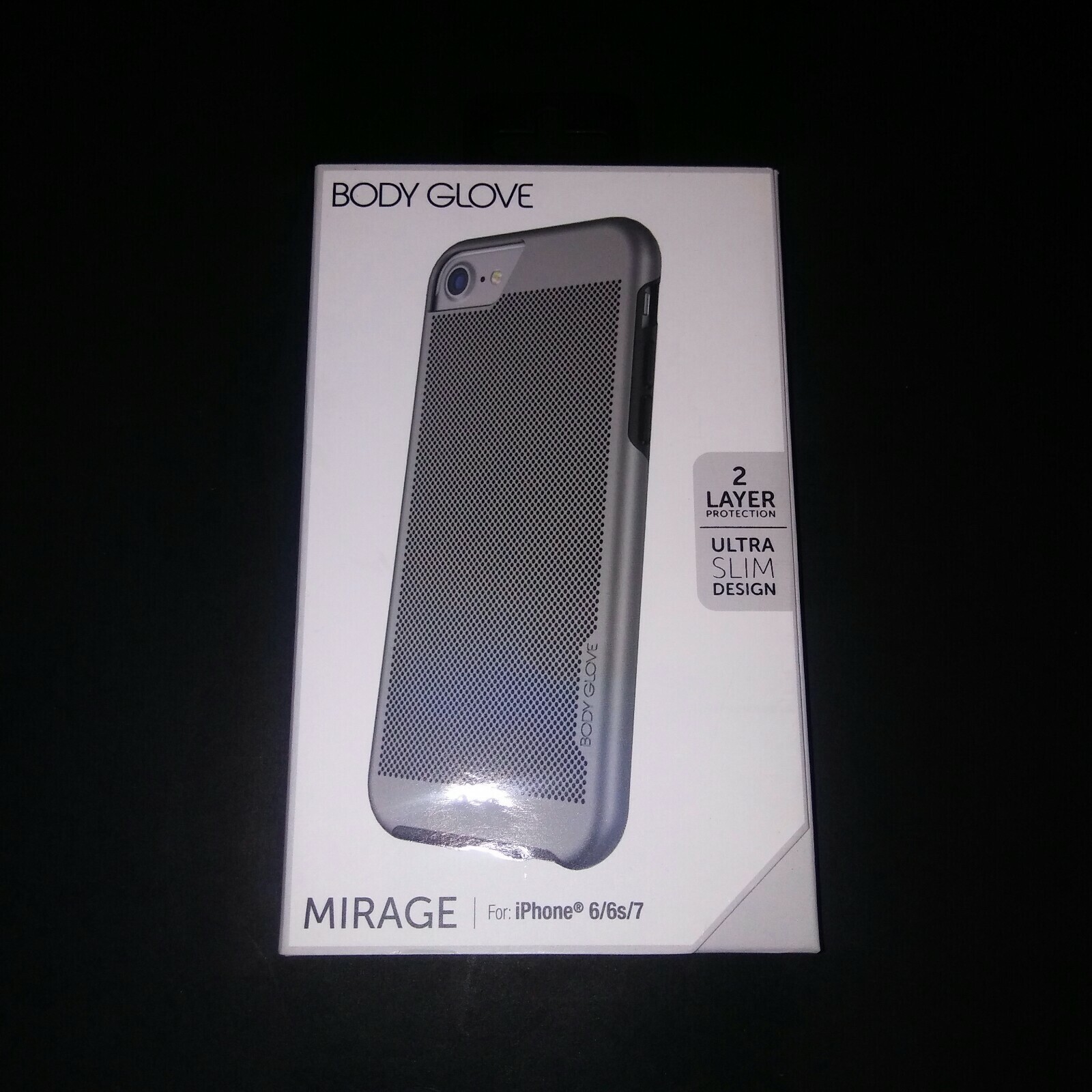 Body Scratch Case (Gray) Fitted Resistant for Mirage 6/6s/7 Glove iPhone