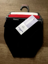 Hanes Originals Bikini Underwear Cotton Black Red White Women's Small 3pk