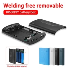 Dual USB 3x18650 Battery Case Power Bank DIY Kit Charger Mini Box Welding-Free