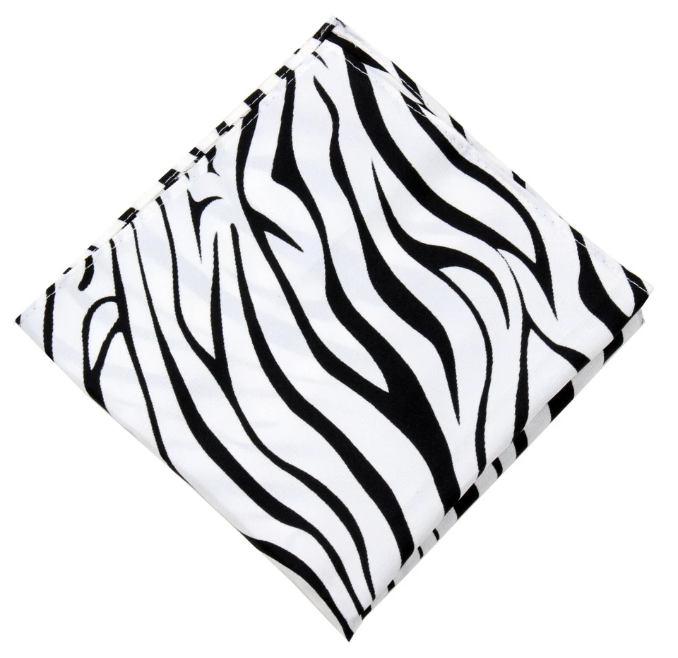 Conjunto de pañuelos de pajarita con estampado de animales de cebra para hombre formales fiestas bodas Foto 3 de 4