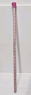 Vintage Debeer 32'' Triax Composite Lacrosse Shaft Pink Argyle Design RARE