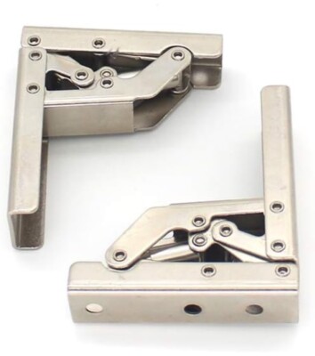 90 Degree Folding Door/Shelf Hinge Hidden Bracket Table Holder Furniture Part...