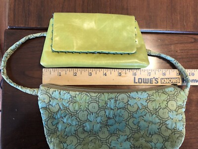 MARUCA Small Fabric Purse And JOPHIEL Leather Clutch Bag