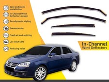 Wind Deflectors In Channel For Vw Jetta 2006-2010 4-pcs Sun Visors Rain Guard Wind Deflectors In Channel For Vw Jetta 2006-2010 4-pcs Sun Visors Rain Guard