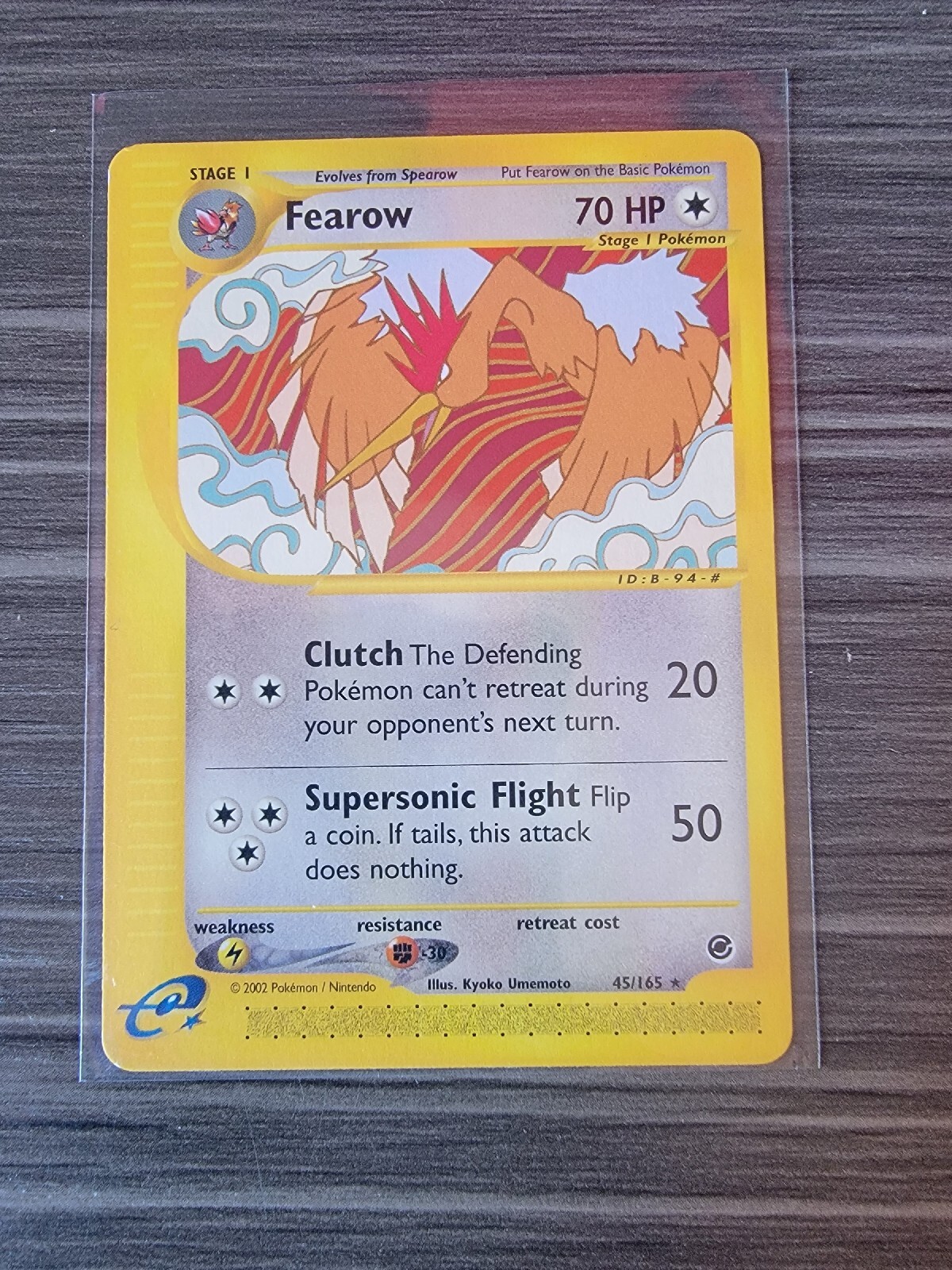 Fearow Pokemon Card 45/165 Non Holo Rare - Expedition Base Set - NM