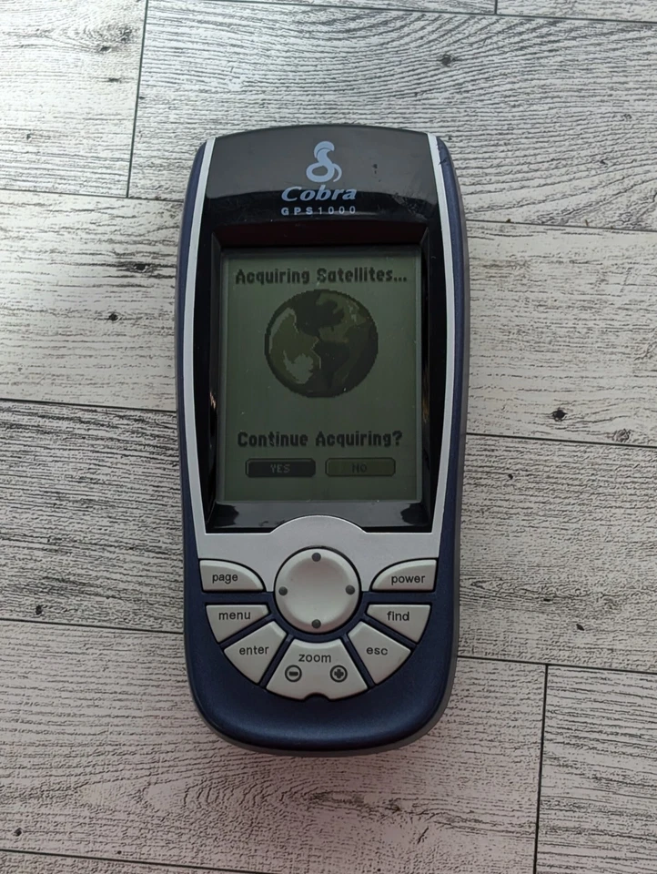 Cobra GPS 1000 DLX Portable Personal Handheld GPS Bundle Manuals,  Cords - Works - Image 3 of 4