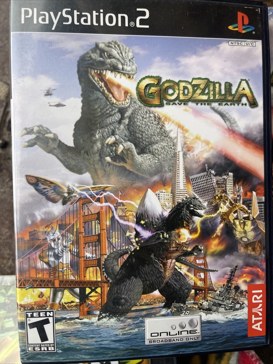 Godzilla: Save the Earth Sony PlayStation 2, 2004 W/ Manual & Case
