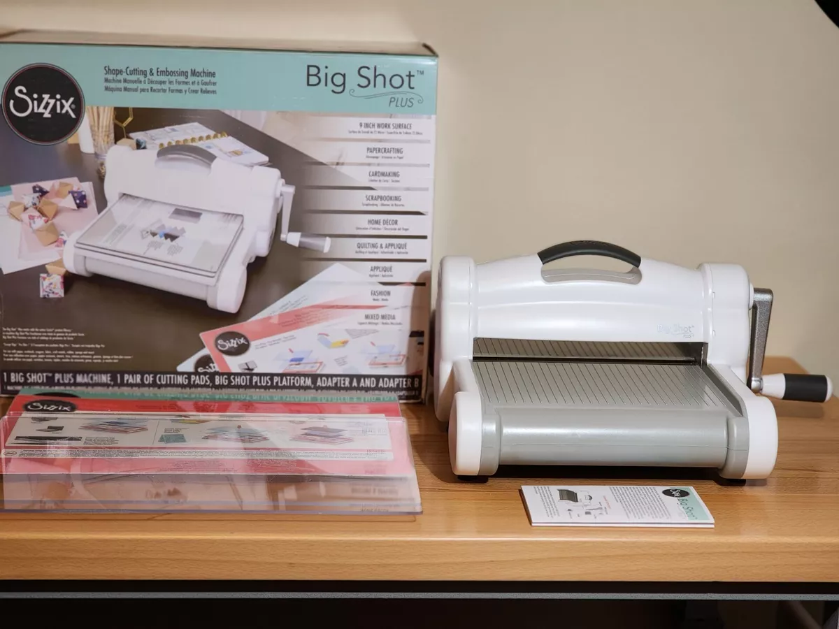 Sizzix - Big Shot Plus Machine - White and Gray - Starter Kit