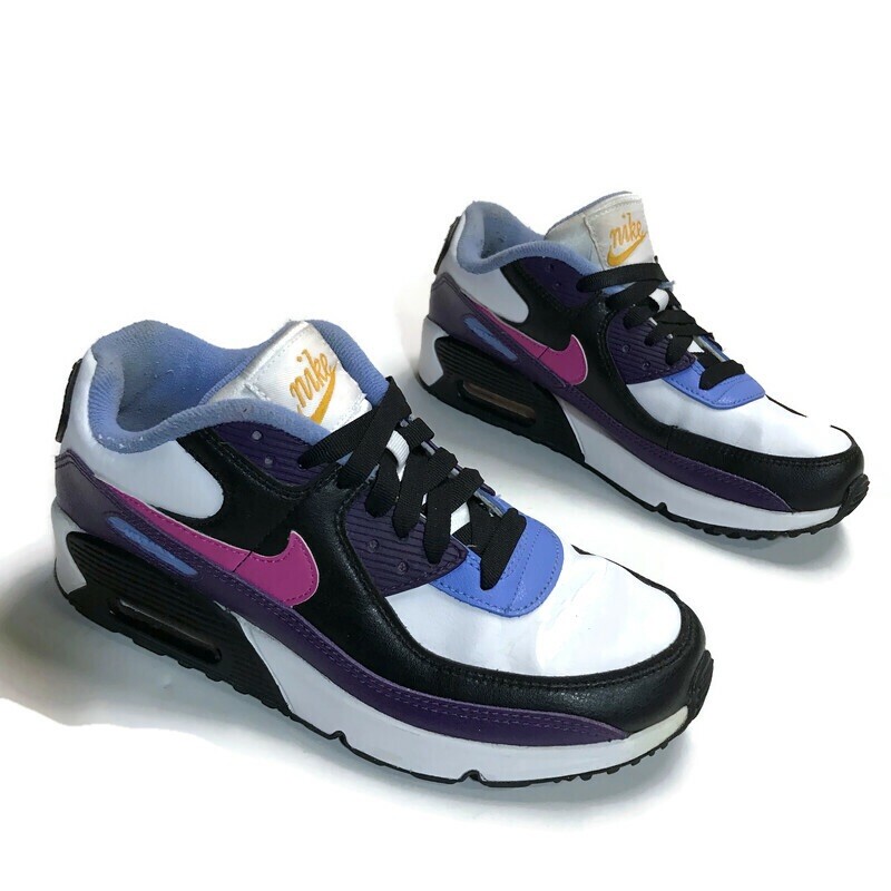 【NIKE】★Air Max 90 Se★ Nike Air Max 90 SE GS Youth Size 5Y Shoe Eggplant Fuchsia