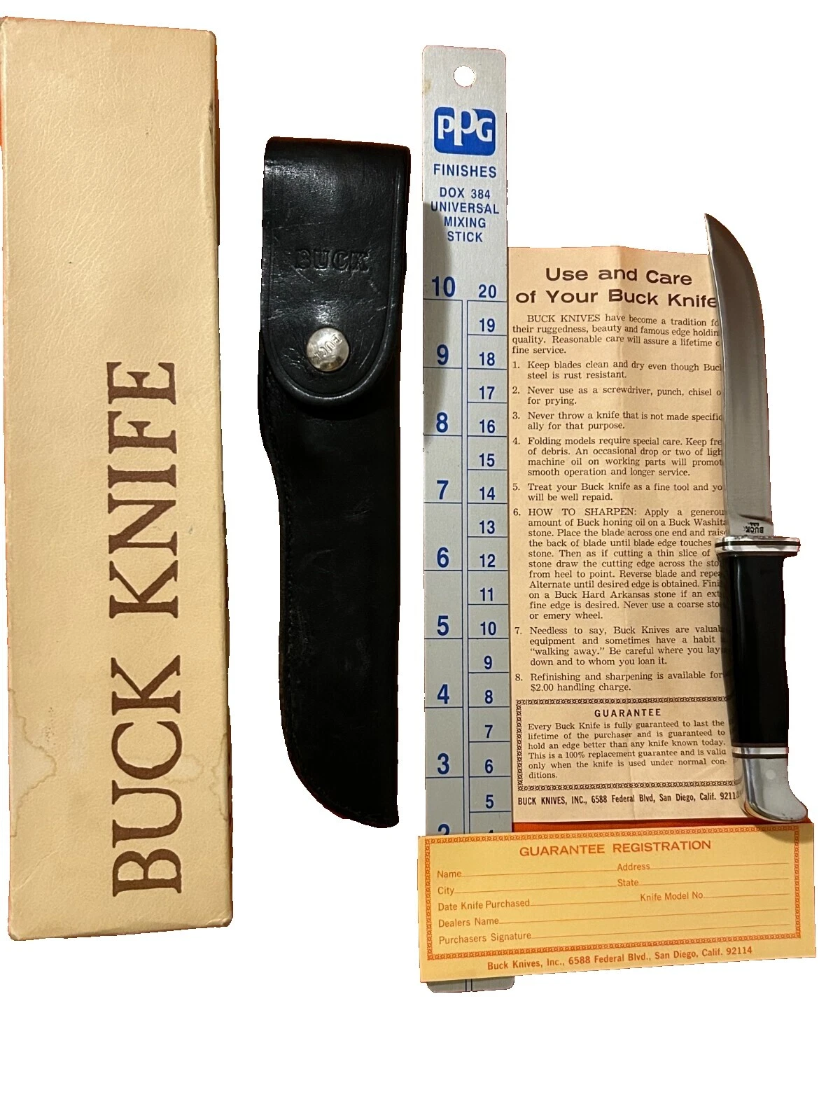 Buck Combat коллекционные винтажные заводские изготовленные ножи с фиксированным лезвием