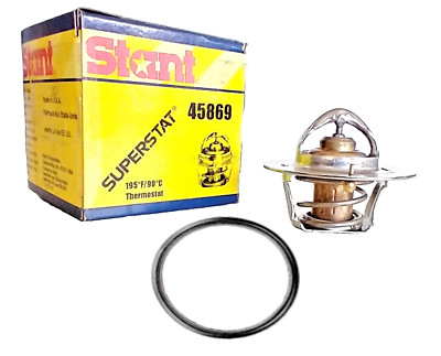 Engine Coolant Thermostat with Seal 195°F Superstat STANT 45869 (Made in USA)