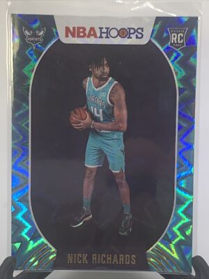 2020-21 Panini NBA Hoops Teal Explosion Nick Richards #222 Rookie RC