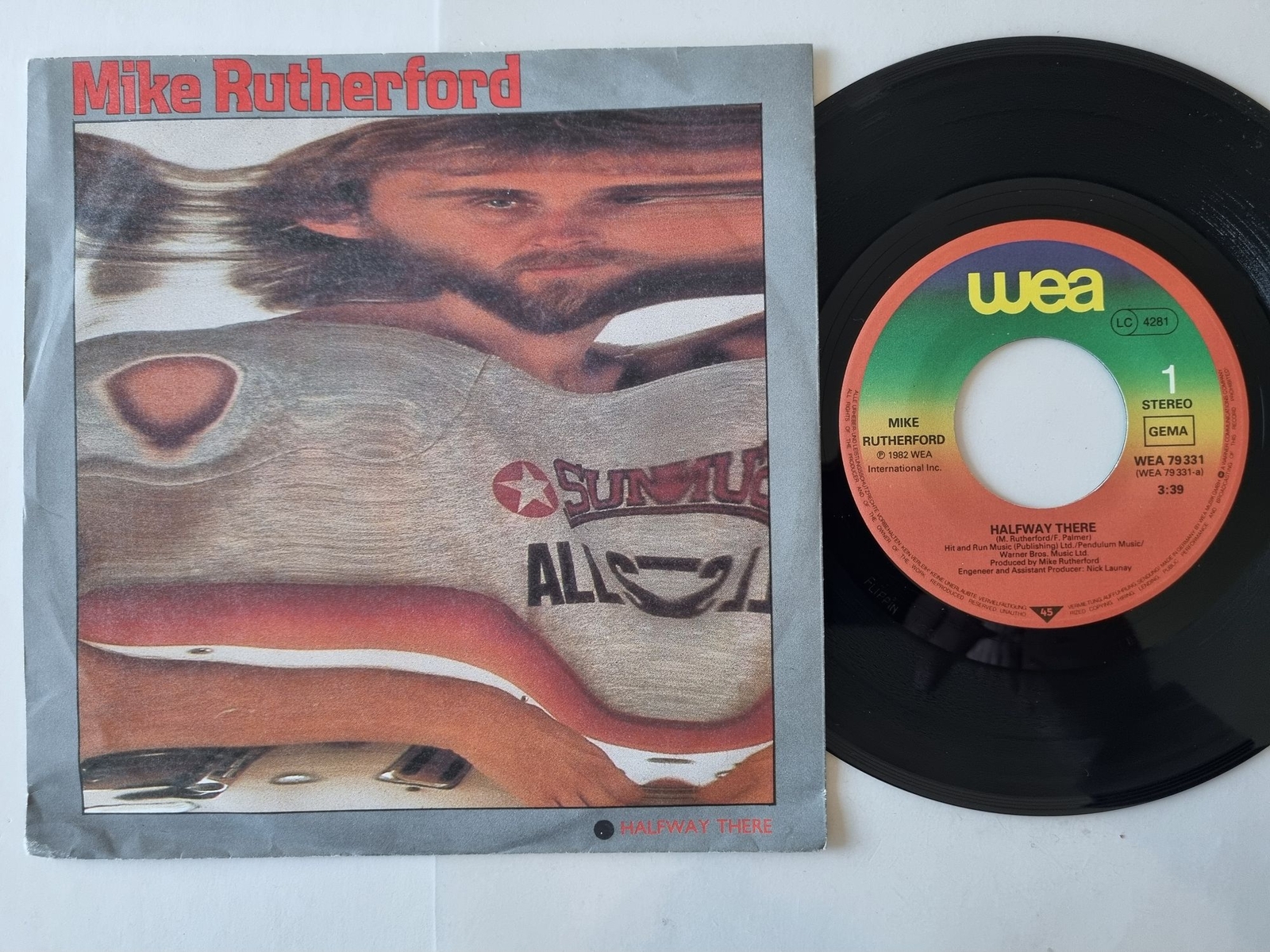 Mike Rutherford - Halfway There 7'' Vinyl Germany/ Genesis