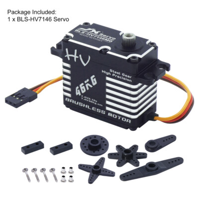 JX BLS-HV7146MG 46KG Digital Brushless Servo for RC Crawler Car