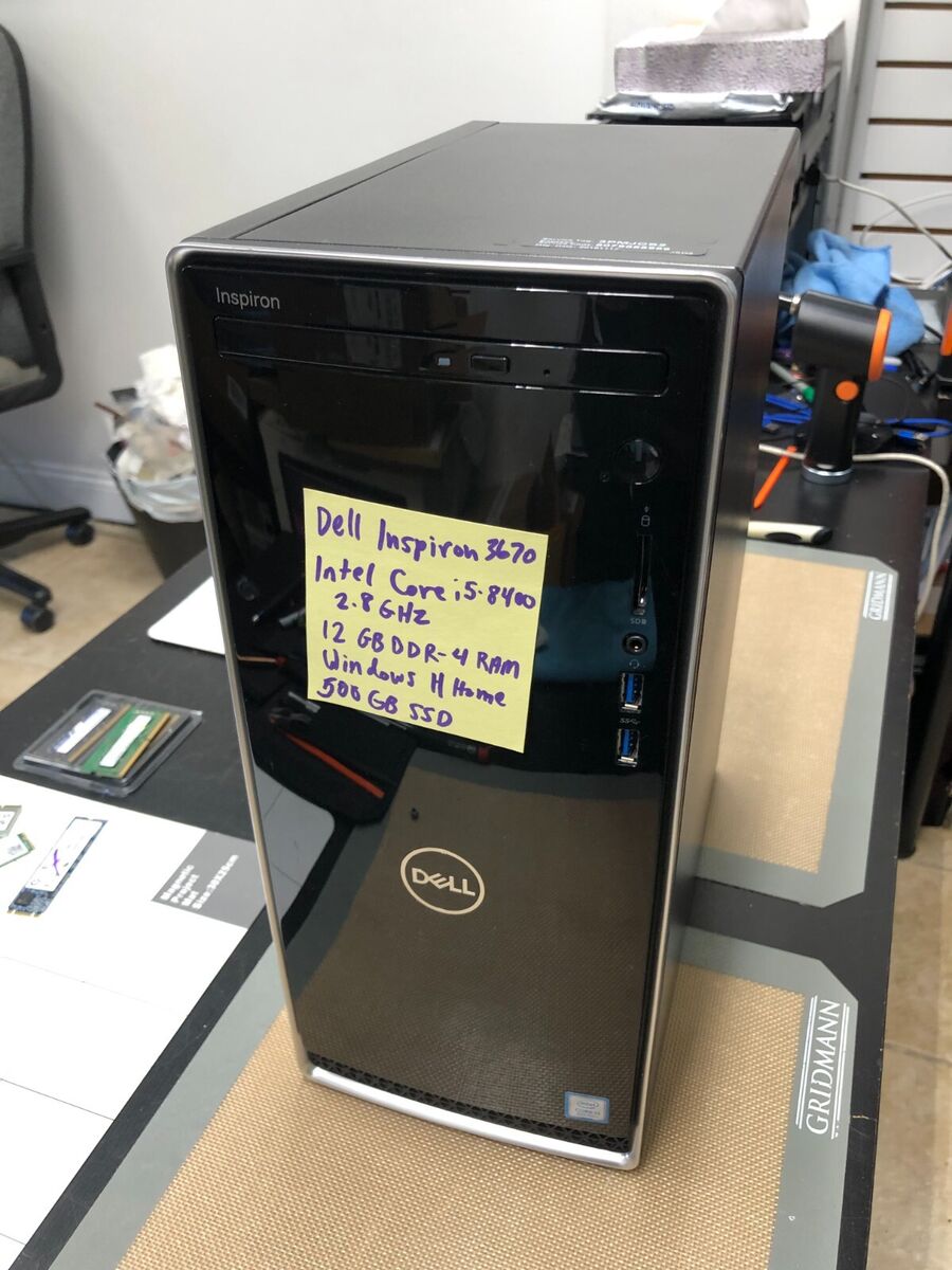 Dell INSPIRON 3670 i5-8400 @ 2.80GHz 12GB DDR4 500GB SSD Dell INSPIRON 3670 i5-8400 @ 2.80GHz 12GB DDR4 500GB SSD