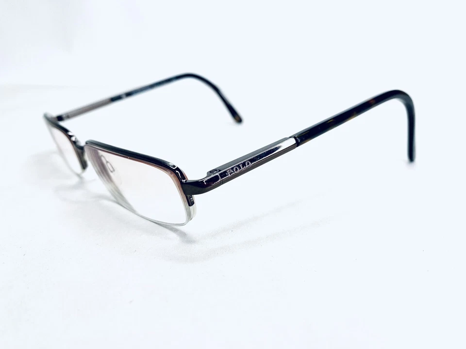 Прямоугольные титановые очки Polo Ralph Lauren с половинным ободком 1035 9011 51 17 140 - Изображение 2 из 4