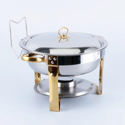 Chafing Dish 4.5L Buffet Server With Glass Lid. Warmer for Banquet Kitchen - Picture 3 of 14