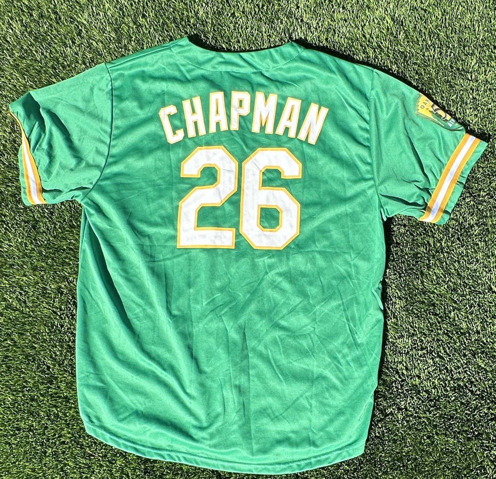 Oakland A’s Chapman Vintage MLB Jersey Size XL eBay