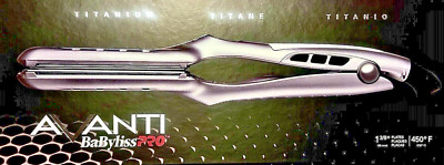 BabylissPro Avanti 1 3/8  Titanium Flat Iron Hair Straightener 450°F Max