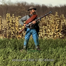 W.Britain 31360 Confederate  Infantry Reaching for Cap   (Britains)