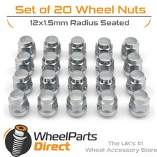 Original Style Wheel Nuts (20) 12x1.5 Radius For Honda Stream [Mk1] 00-07