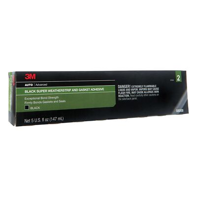 3M Black Super Weatherstrip and Gasket Adhesive, 08008, 5 fl oz