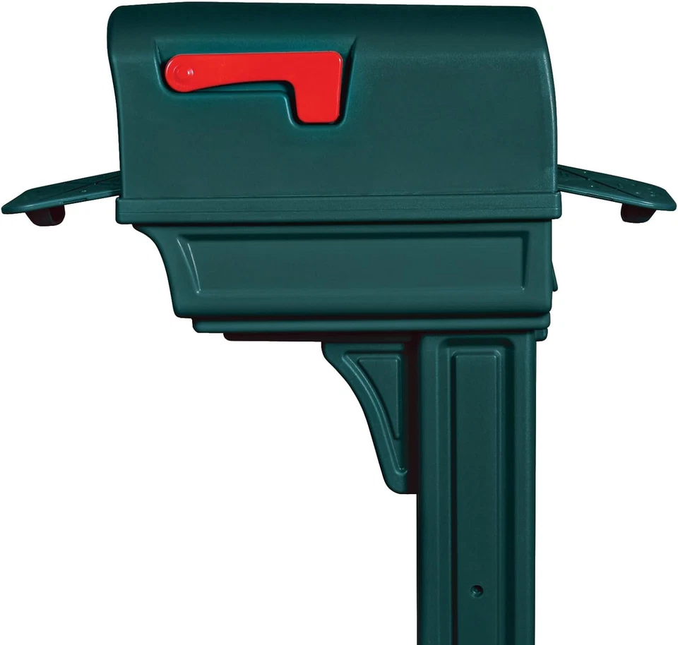 Kit de plástico Gentry, doble acceso, buzón y correo, GGC1G00AM, verde, capacidad grande Foto 4 de 4