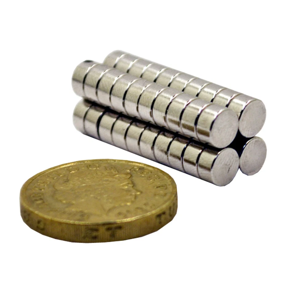 ECMAGNET 40 Very Strong DIY Fridge Office Neo Neodymium Disc Magnets N52 Grade 5mm x 3mm