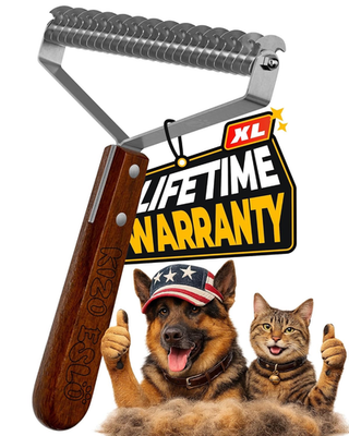 #ad Extra Large 2 Sided Undercoat Rake for Dogs amp; Cats Dog Brush for Shedding Remov $54.70